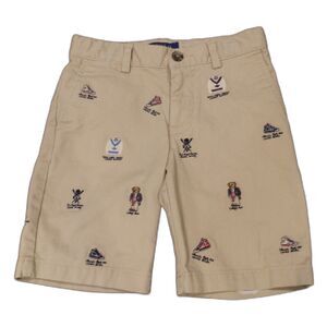 Polo Ralph Lauren Khaki Bear Kids Toddler Shorts Size 5
